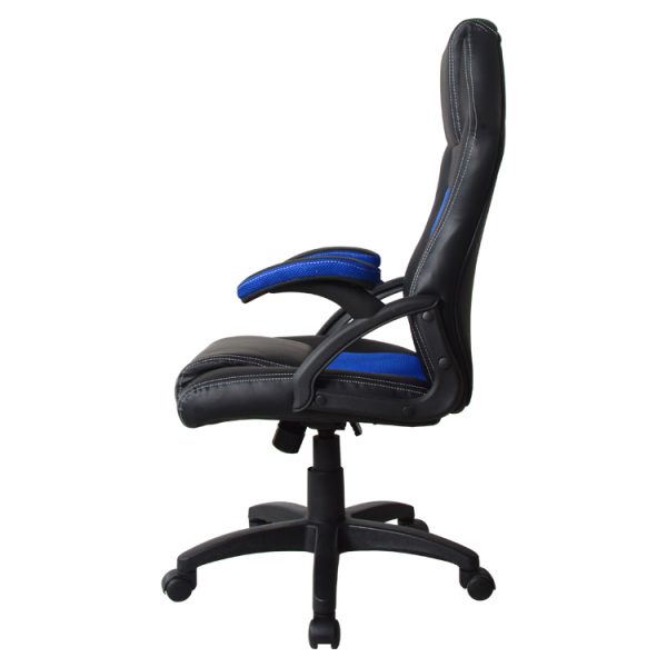 Bürostuhl Racing Gaming-Stil Premium-Design Wouter blau schwarz - VDD World