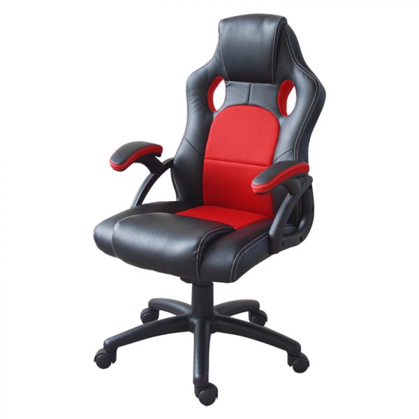 Game Chair Wouter Junior - Bürostuhl Racing Gaming Style - höhenverstellbar - schwarz rot - VDD World