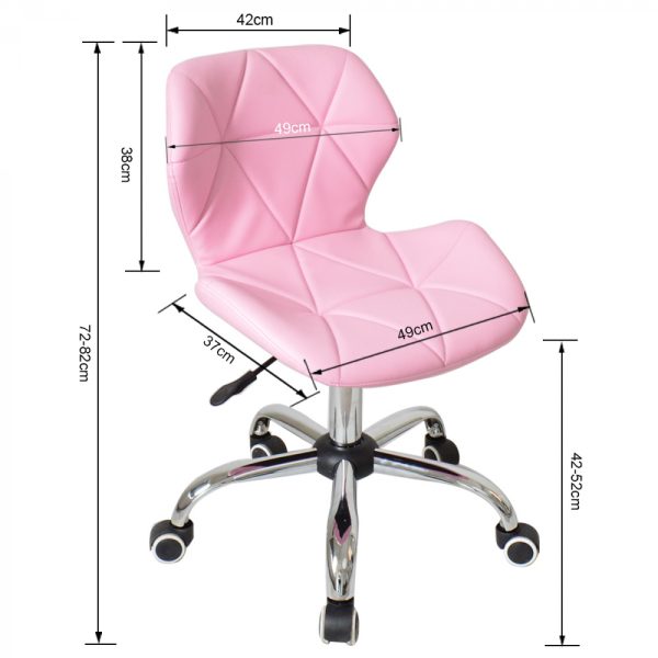 Bürostuhl modernes Design - Chefsessel - höhenverstellbar - rosa - VDD World