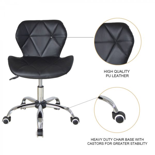 Bürostuhl modernes Design - Chefsessel - höhenverstellbar - schwarz - VDD World