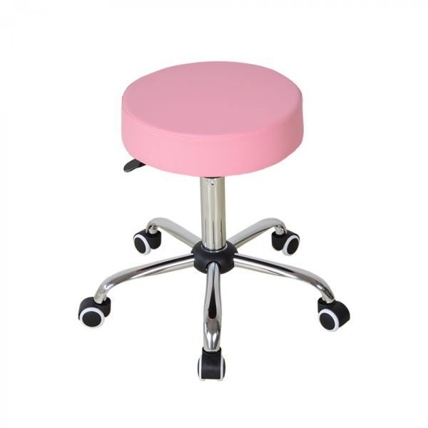 Schreibtischhocker - Friseurhocker - Arbeitshocker - Hocker - höhenverstellbar - rosa - VDD World