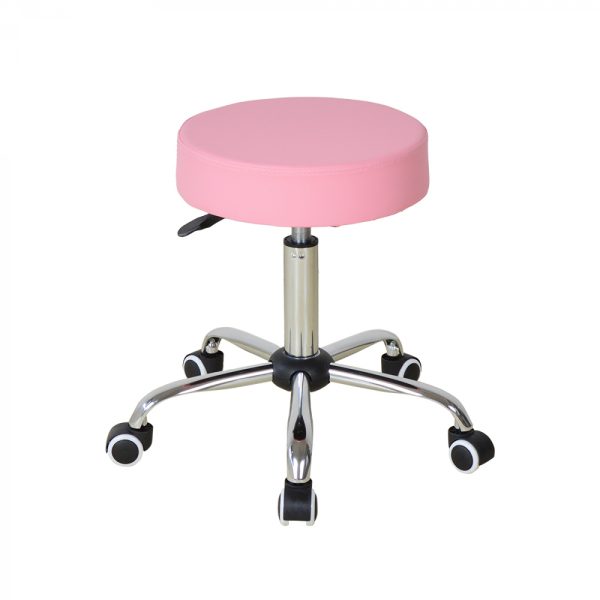 Schreibtischhocker - Friseurhocker - Arbeitshocker - Hocker - höhenverstellbar - rosa - VDD World