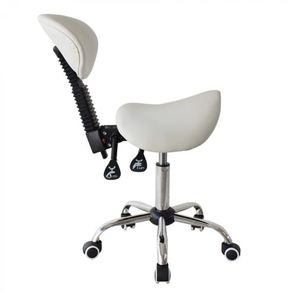 Sattelhocker ergonomische Rückenlehne neigbar - Friseurhocker - Tabouret - höhenverstellbar - VDD World