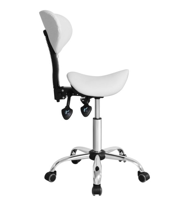 VDD Sattelhocker ergonomisch - Barbierhocker - Tabouret - höhenverstellbar - Rückenlehne kippbar und - VDD World