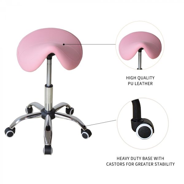 Sattelhocker ergonomisch - Arbeitshocker - Friseurhocker - Hocker - höhenverstellbar - VDD World