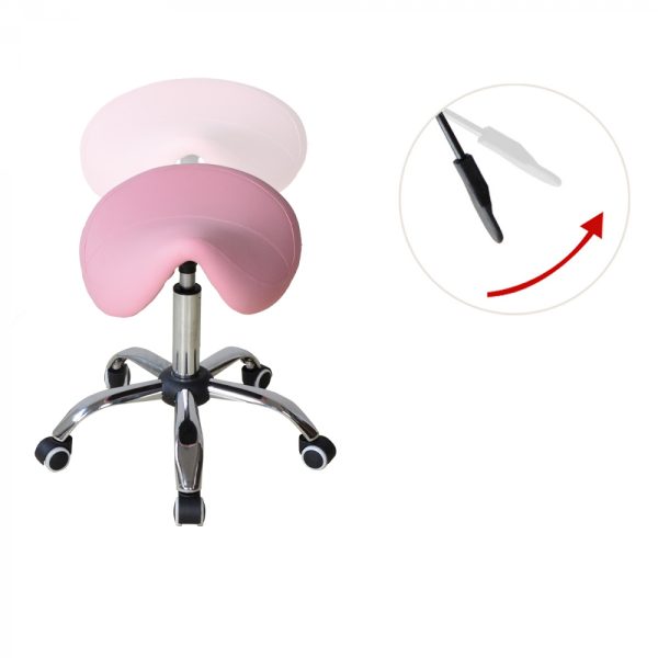 Sattelhocker ergonomisch - Arbeitshocker - Friseurhocker - Hocker - höhenverstellbar - VDD World