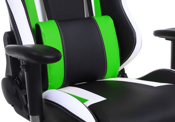 Gaming Stuhl Tornado Bürostuhl - ergonomisch verstellbar - Racing Gaming Stuhl - schwarz grün - VDD World