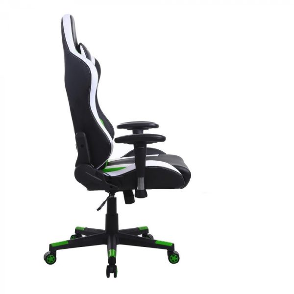 Gaming Stuhl Tornado Bürostuhl - ergonomisch verstellbar - Racing Gaming Stuhl - schwarz grün - VDD World