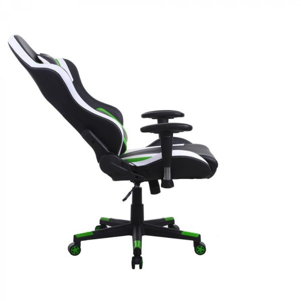 Gaming Stuhl Tornado Bürostuhl - ergonomisch verstellbar - Racing Gaming Stuhl - schwarz grün - VDD World