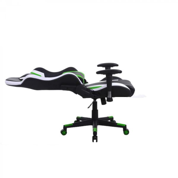 Gaming Stuhl Tornado Bürostuhl - ergonomisch verstellbar - Racing Gaming Stuhl - schwarz grün - VDD World