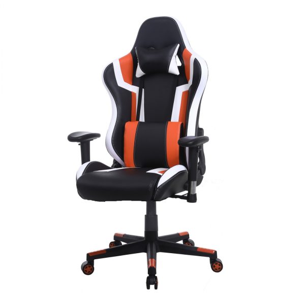 Gaming Stuhl Tornado Bürostuhl - ergonomisch verstellbar - Racing Gaming Stuhl - schwarz orange - VDD World