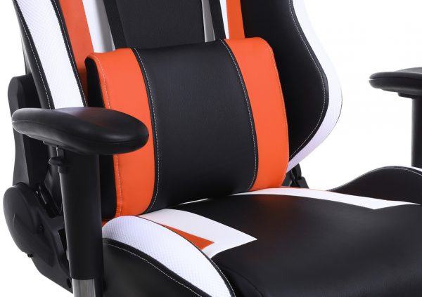 Gaming Stuhl Tornado Bürostuhl - ergonomisch verstellbar - Racing Gaming Stuhl - schwarz orange - VDD World