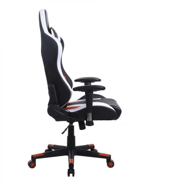 Gaming Stuhl Tornado Bürostuhl - ergonomisch verstellbar - Racing Gaming Stuhl - schwarz orange - VDD World