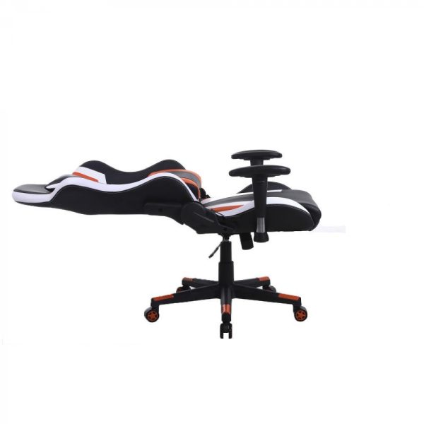 Gaming Stuhl Tornado Bürostuhl - ergonomisch verstellbar - Racing Gaming Stuhl - schwarz orange - VDD World