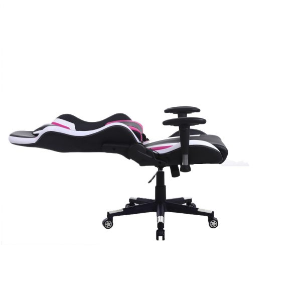 Gaming Stuhl Tornado Bürostuhl - ergonomisch verstellbar - Racing Gaming Stuhl - schwarz pink - VDD World