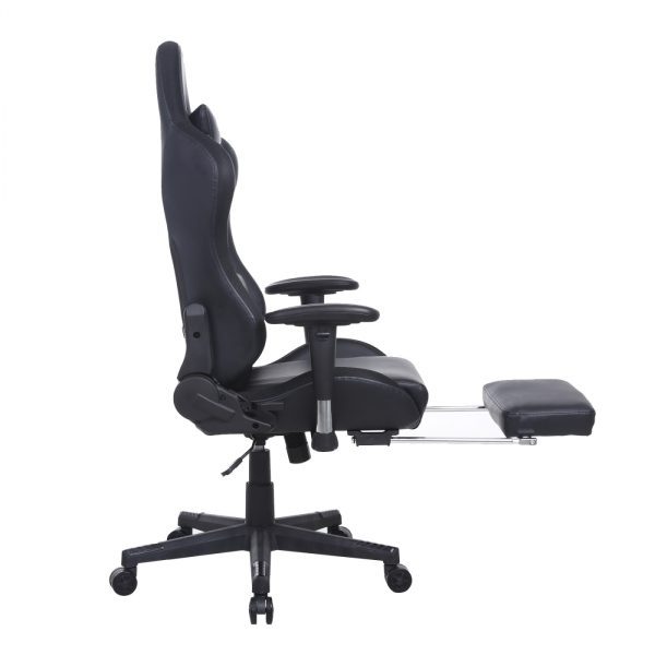 Spielstuhl Tornado Relax Bürostuhl - mit Fußstütze - ergonomisch verstellbar - schwarz - VDD World