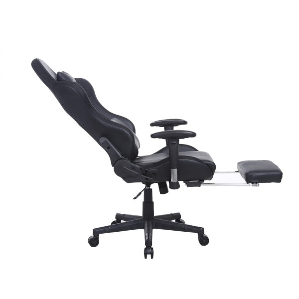 Spielstuhl Tornado Relax Bürostuhl - mit Fußstütze - ergonomisch verstellbar - schwarz - VDD World