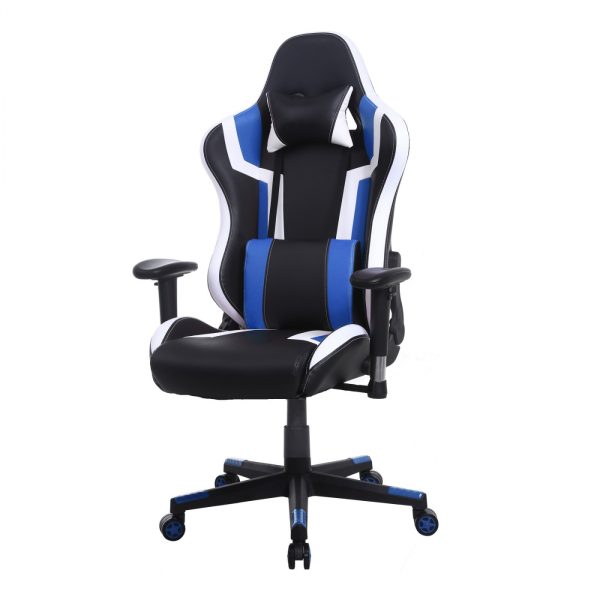 Gaming Stuhl Tornado Bürostuhl - ergonomisch verstellbar - Racing Gaming Stuhl - schwarz blau - VDD World