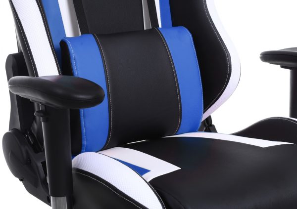 Gaming Stuhl Tornado Bürostuhl - ergonomisch verstellbar - Racing Gaming Stuhl - schwarz blau - VDD World