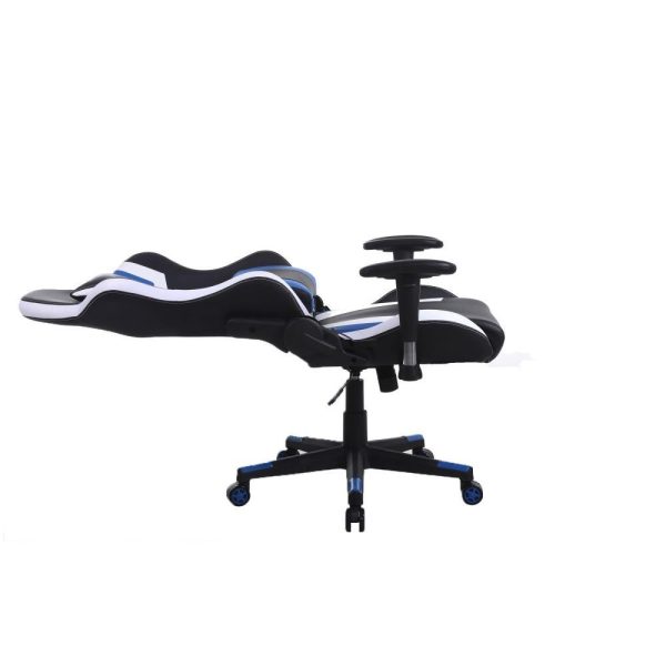 Gaming Stuhl Tornado Bürostuhl - ergonomisch verstellbar - Racing Gaming Stuhl - schwarz blau - VDD World