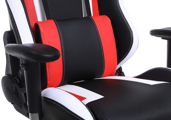 Gaming Stuhl Tornado Bürostuhl - ergonomisch verstellbar - Racing Gaming Stuhl - schwarz rot - VDD World