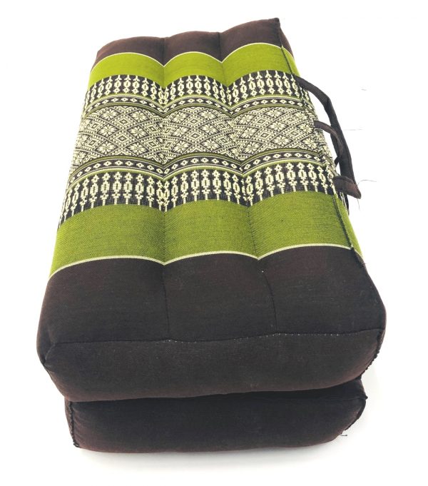 Meditation und Yoga Sitzkissen Matte faltbar tragbar 40 cm x 40 cm x 7 cm Grün - VDD World