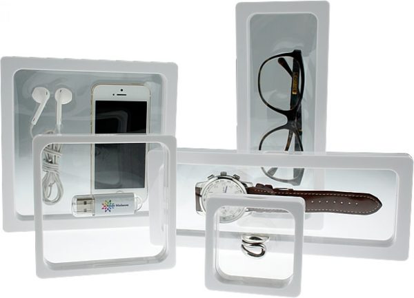 Framebox - Aufbewahrungsbox für verschiedene Anwendungen. Abmessungen: 9 cm x 9 cm. Farbe: weiß P - VDD World