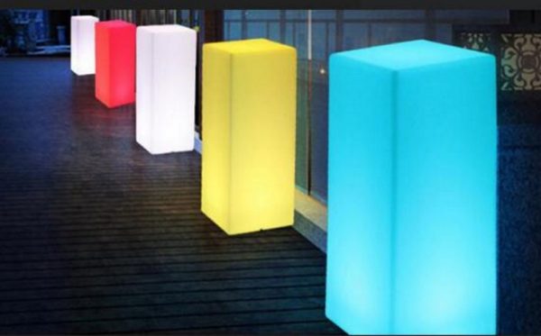LED Präsentationssäule Säule Stimmungslampe Beleuchtung RGB weiß 16 Farben 72 cm hohe wiederauf - VDD World