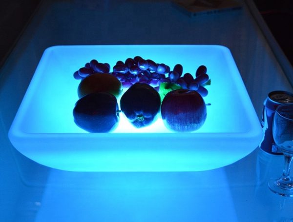 Servierschüssel mit LED-Beleuchtung - Eiscreme-Schüssel - Obstschale - Servierschüssel - wiederaufla - VDD World