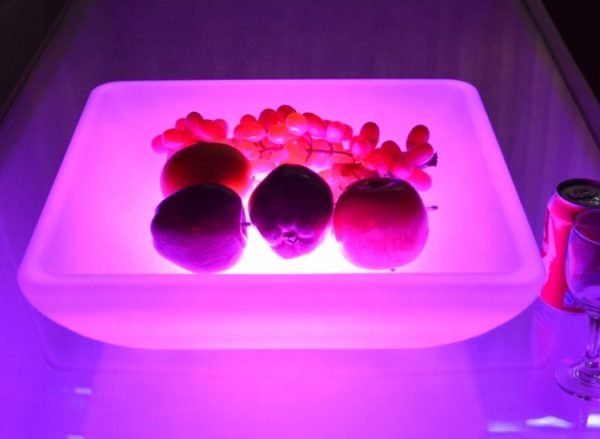 Servierschüssel mit LED-Beleuchtung - Eiscreme-Schüssel - Obstschale - Servierschüssel - wiederaufla - VDD World