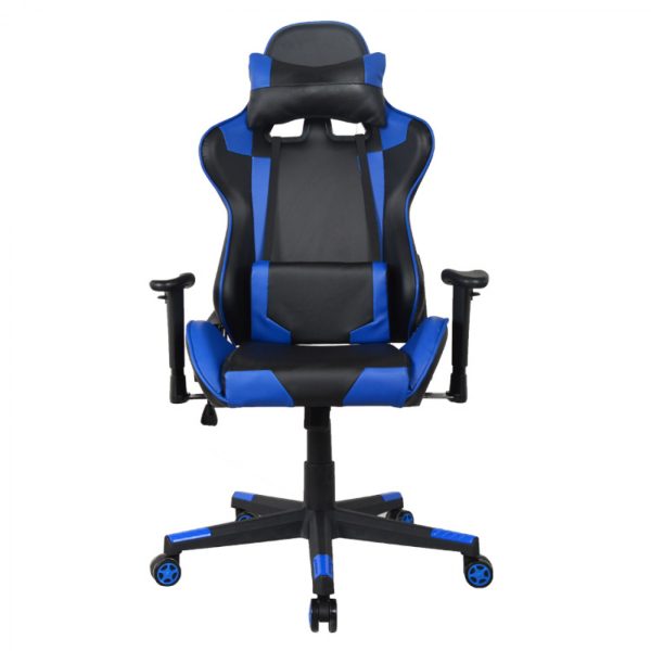 Bürostuhl Racing Gaming Stuhl Style High Design Thomas schwarz blau - VDD World