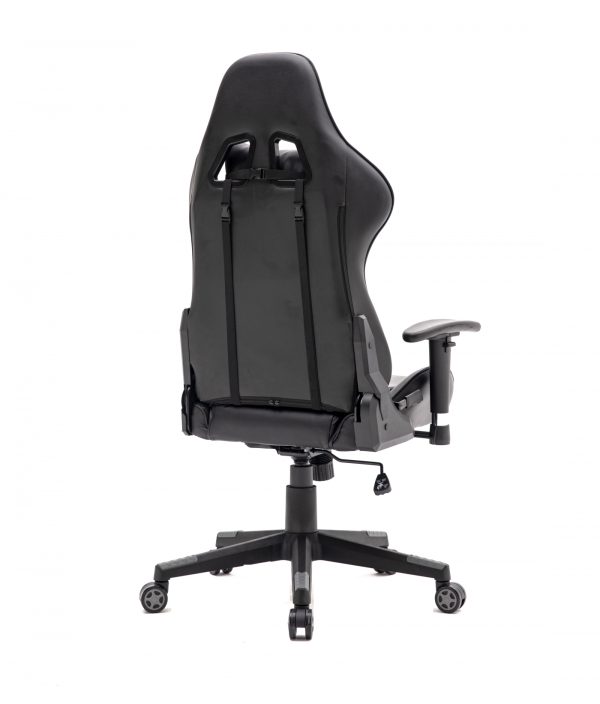 Gaming Stuhl Thomas - Bürostuhl Racing Gaming Style - schwarz grau - VDD World