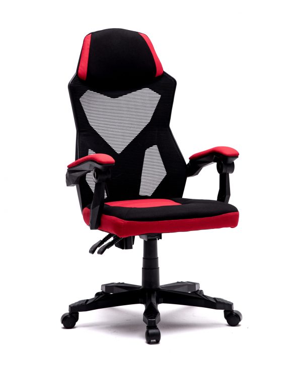 Schreibtischstuhl Fresno - Gaming Stuhl - schwarz rot - VDD World