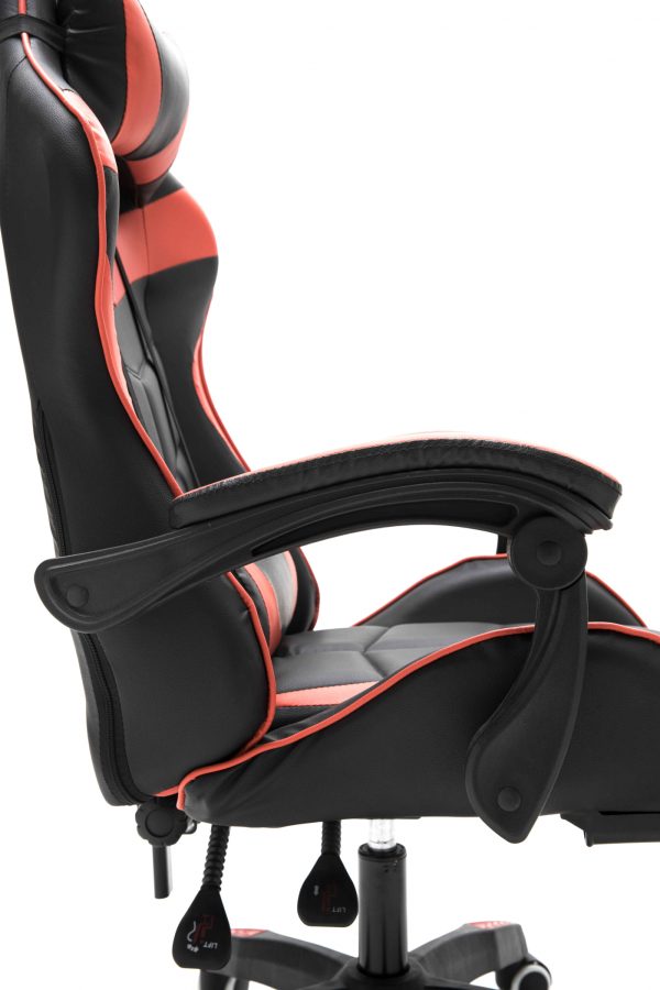 Gaming Stuhl Cyclone Teenager - Bürostuhl - Racing Gaming Stuhl - Rot Schwarz - VDD World