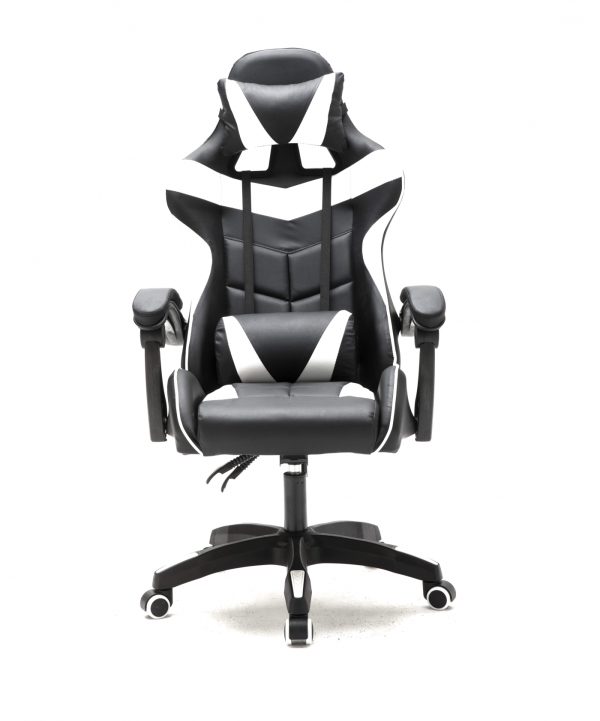 Gaming Stuhl Cyclone Teenager - Bürostuhl - Racing Gaming Stuhl - Weiß Schwarz - VDD World