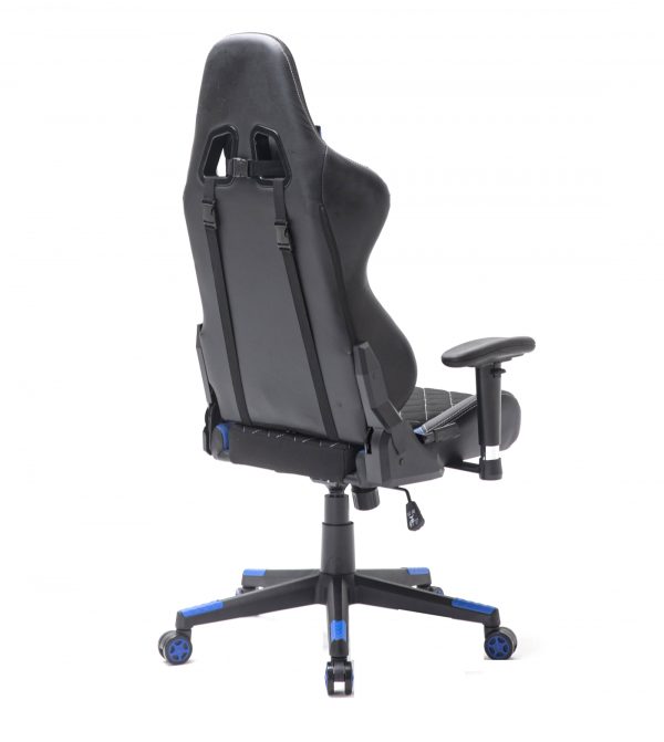 Bürostuhl Racing Gaming Stuhl Style High Design Thomas schwarz blau - VDD World