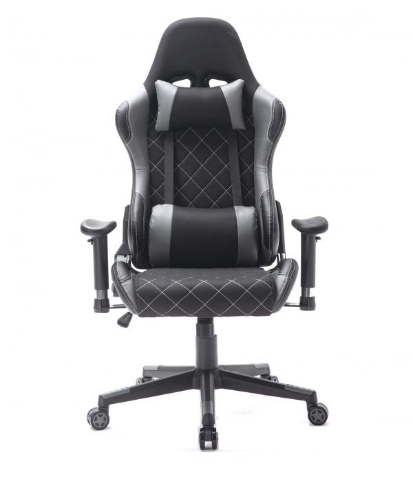 Game chair Classic - Bürostuhl - Stoffpolsterung - schwarz grau - VDD World