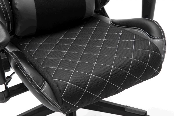 Game chair Classic - Bürostuhl - Stoffpolsterung - schwarz grau - VDD World