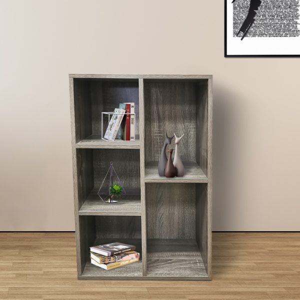 LP Schallplattenschrank CD DVD - Bücherregal - Schrank mit offenen Fächern - Wandschrank - VDD World