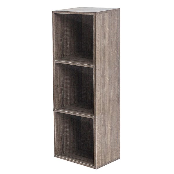 Fächerschrank - 3 offene Fächer Stauschrank - Bücherregal - Wandschrank - VDD World