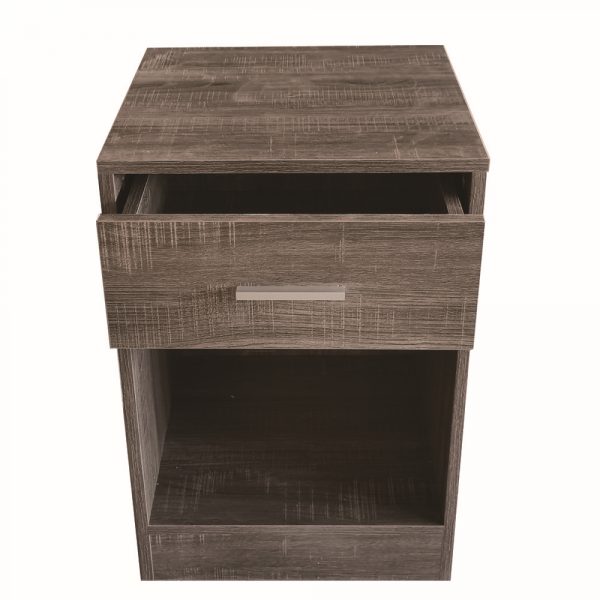 Nachttisch - Flurschrank - mit Schublade - 60 cm hoch - braun - VDD World