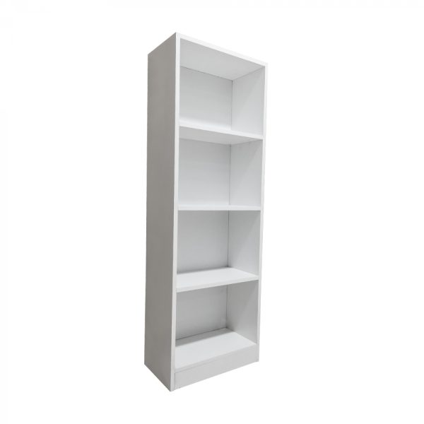 Bücherregal 4 offener Schrank - Wandschrank - weiß - 130 cm hoch - VDD World