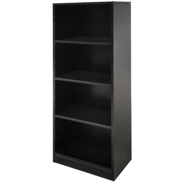 Bücherregal Vakkie 4 offene Fächer - Wandschrank - schwarz - 130 cm hoch - VDD World