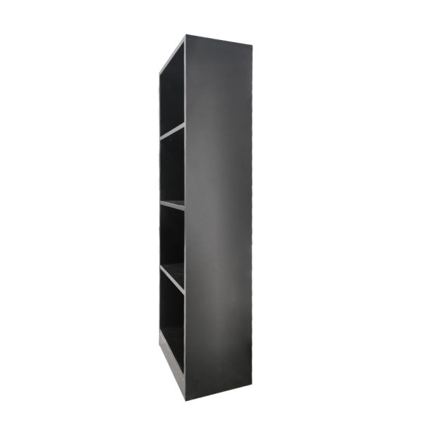 Bücherregal Vakkie 4 offene Fächer - Wandschrank - schwarz - 130 cm hoch - VDD World