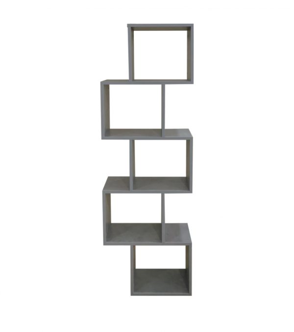 Regal Schrank Raumteiler Stapelwürfel Design Yoep 5 Fächer grau Betonoptik - VDD World