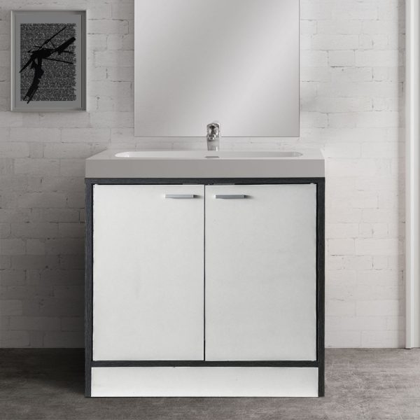 Waschbeckenschrank - Badezimmermöbel - grau - VDD World