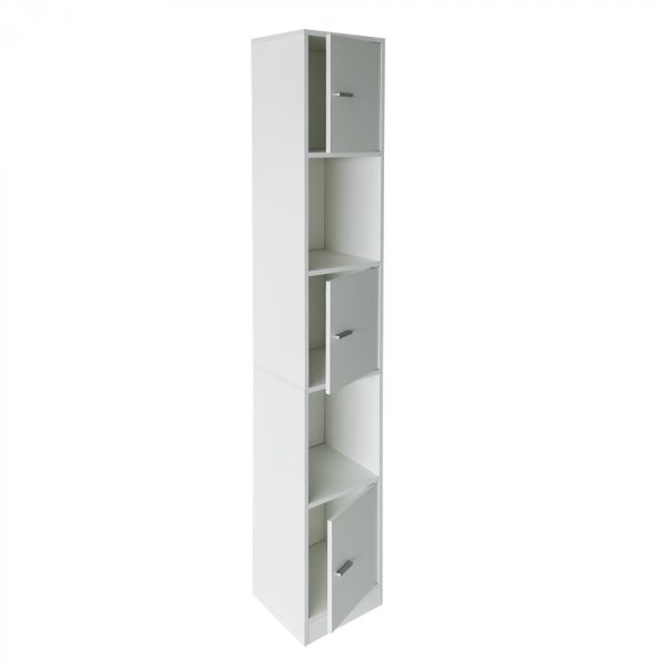 Säulenschrank Badezimmer - Schrank Badezimmer Schlafzimmer oder Flur - 180 cm hoch - VDD World