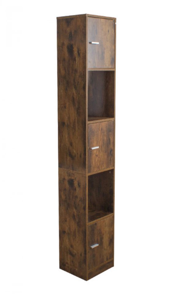 Säulenschrank Badezimmer - Schrank Badezimmer Schlafzimmer oder Flur - 180 cm hoch - VDD World