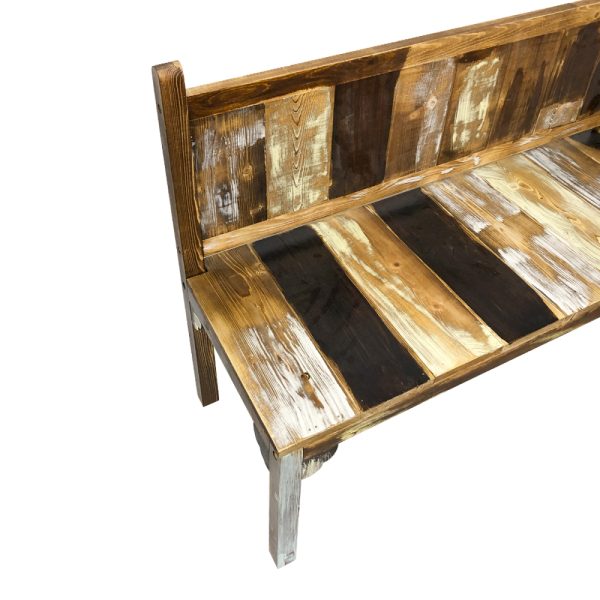 Kinderbank Garten Scrapie Recycling-Scrapwood Scrapwood Design-Stil 100 cm breit - VDD World