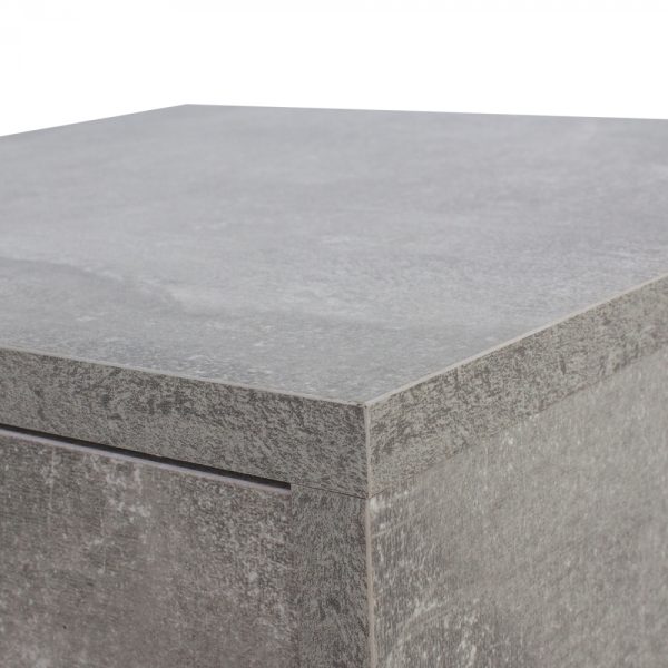 Nachttisch - Flurschrank - 65 cm hoch - graue Betonfarbe - VDD World